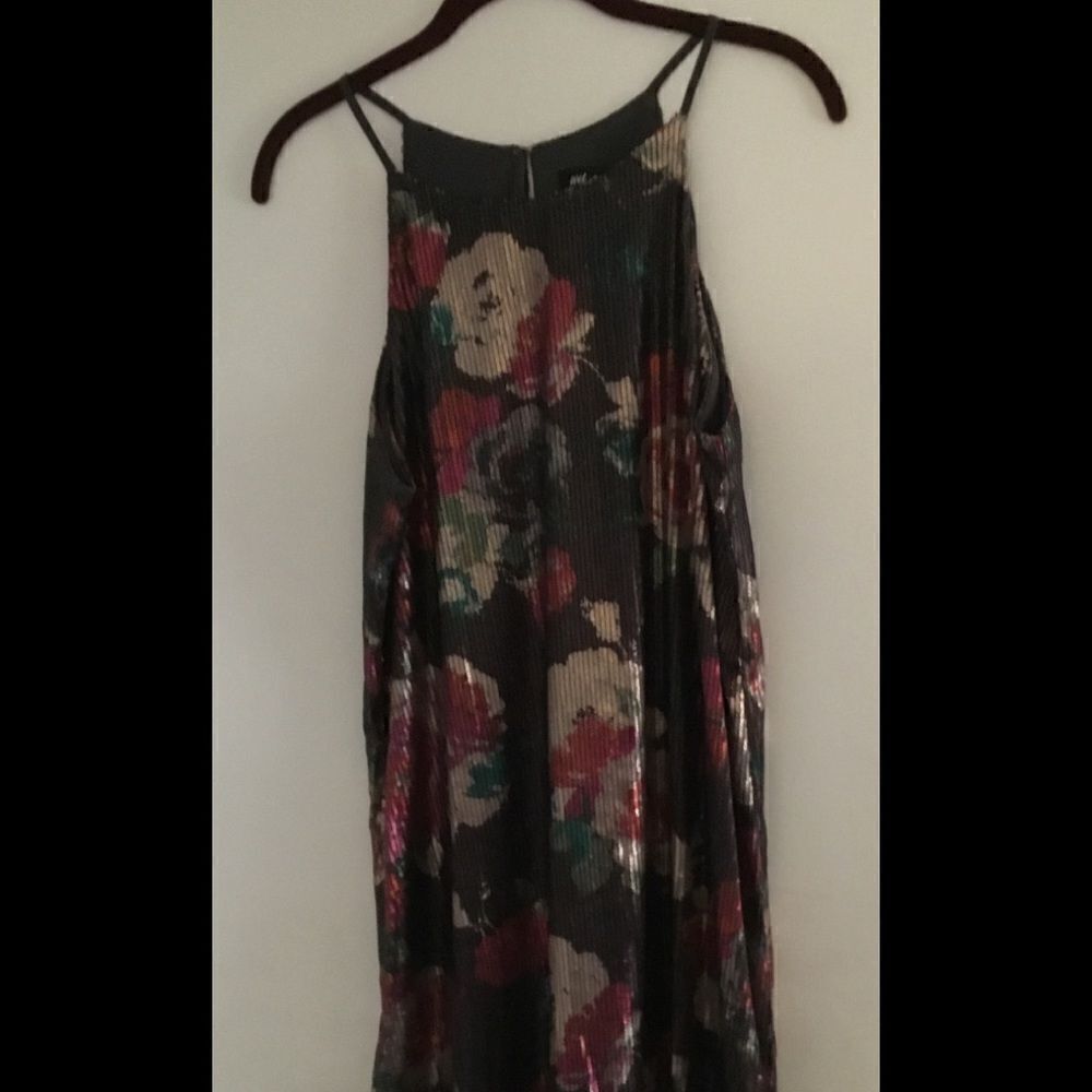 NEW Wet Seal Grunge Floral Sequin Dress Sz Large